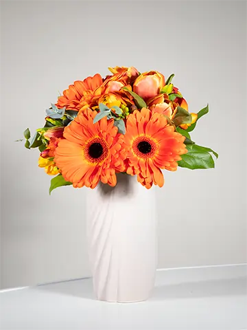 Bouquet gerbere arancio